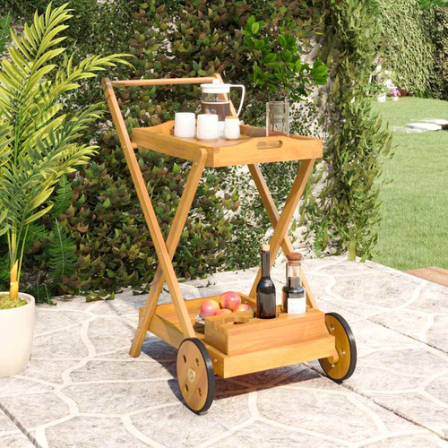 Tea trolley natural acacia - natural,