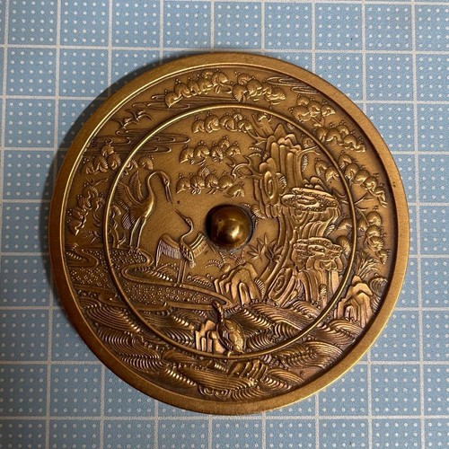 Japanese bronze mirror copper - japanese,