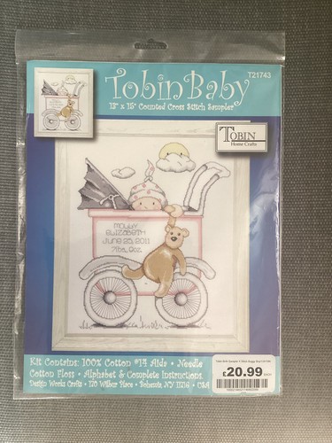 Tobin baby birth cross - baby, stitch
