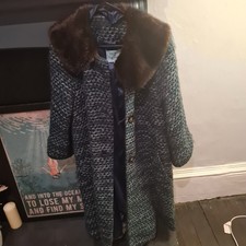 Vintage Style Dickens & Jones coat With Fur Collar