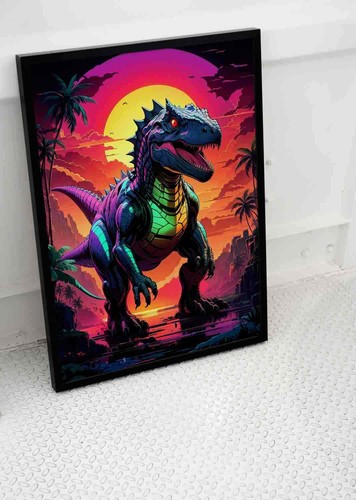 Trippy dinosaur psychedelic - dinosaur,