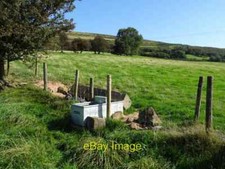 Photo 6x4 Livestock water tank Abdon Livestock water tank on farmland on  c2019