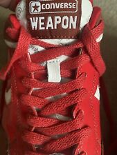 Converse RED UK10 EU45 29cm 3X 07 04 Sneakers Trainers With Original Canvas Bag