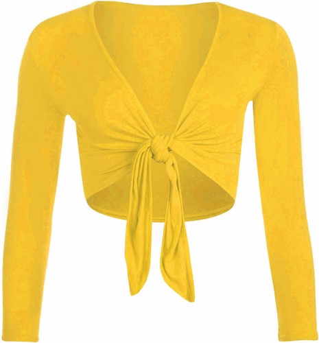 Womens tie crop - crop, shrug