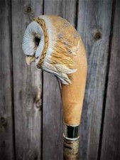 Wooden walking stick hand