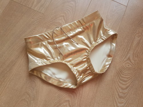 Gold cream wrestling - cream, trunks