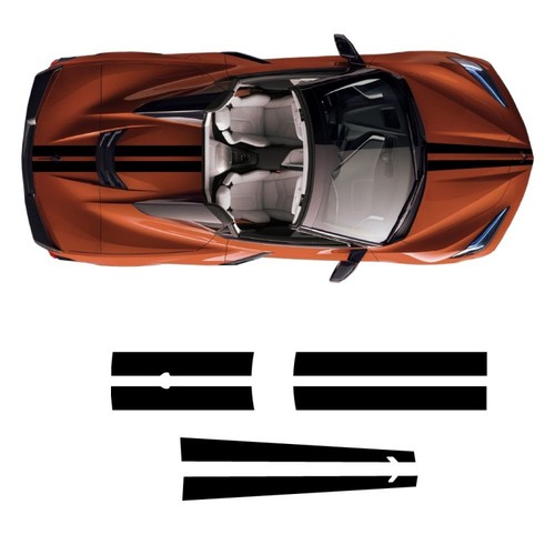 Top stripes decals - stripes, corvette