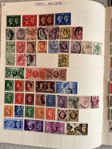 Stamp collection from all over - stamp,