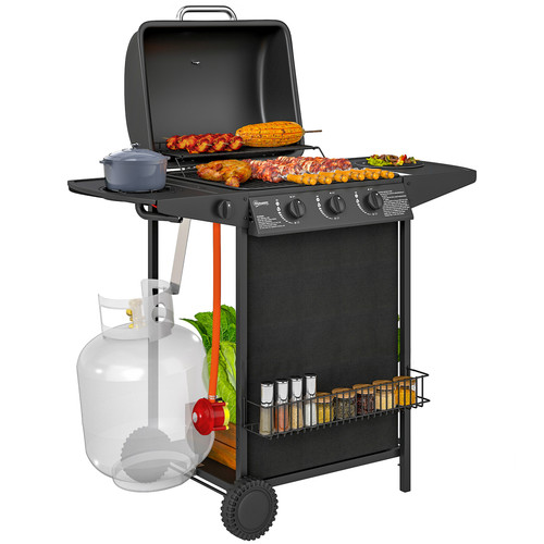 Burner gas bbq grill - 4,