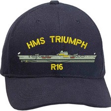 HMS TRIUMPH Ships Profile Embroidered Baseball Caps