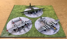 Zylmex 3 Mini die Cast Metal WW2 Plane Collection with Airfield 1992 Vintage