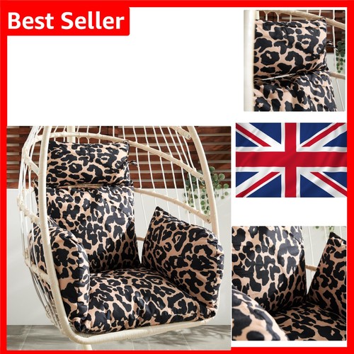 Leopard print egg chair - leopard,