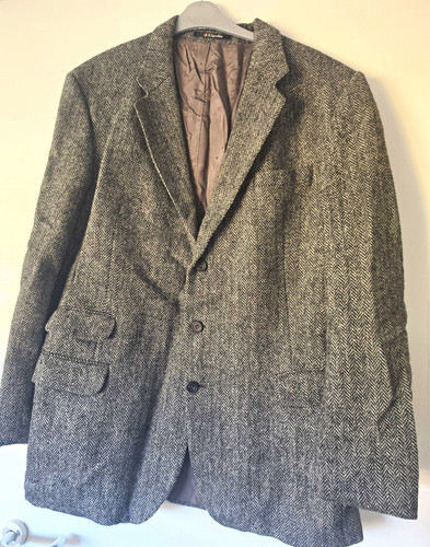 Daks grey herringbone tweed - grey,