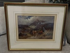 Framed print oil canvas - of,
