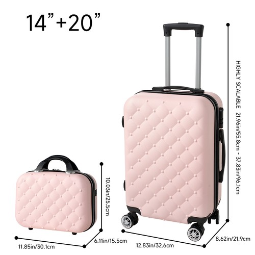 2pcs 20inch abs - abs, hard