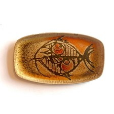 Poole Pottery Aegean Fish Pin