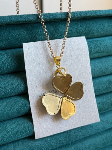 Four leaf clover - clover, locket