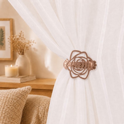 Metal curtain tieback holdback - curtain,