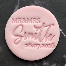 Personalised MR & MRS Cookie