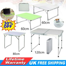 Portable Folding Desk Aluminum Trestle Table Pop-Up Garden Camping Party Picnic