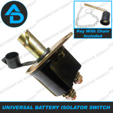 Battery Isolator Switch 12V/24V with 10mm Studs, Heavy Duty 300A Durite 0-605-50