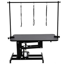 Extra Large Professional Heavy Duty Hydraulic Pet Dog Grooming Table with H Bar