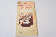 1928 Liverpool Overhead Railway Map & Guide of the Railway & Docks 