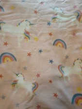 Pink Unicorn Rainbow Fleece