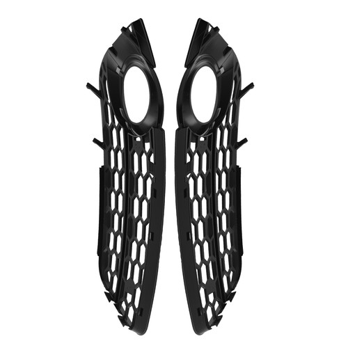 Front bumper fog light grille - front,