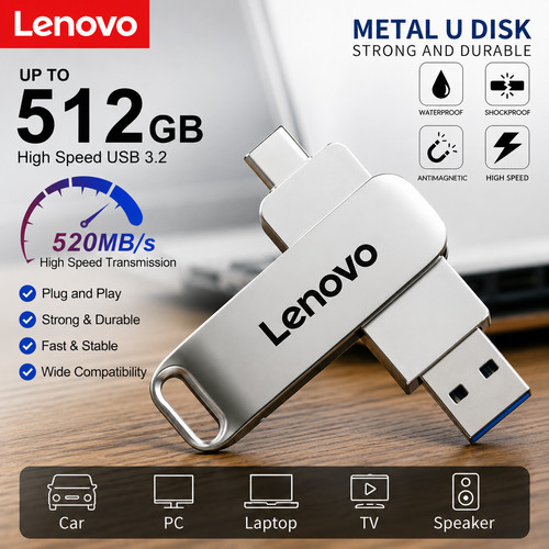 Lenovo 512gb usb - usb, 3.2