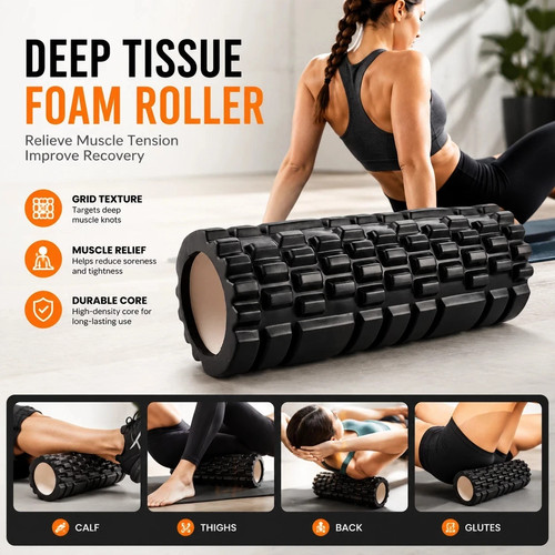 Foam fitness roller for deep - fitness,