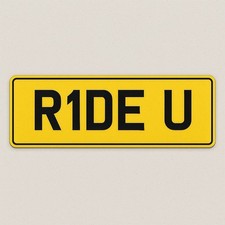 Registration Number Plate Personalized