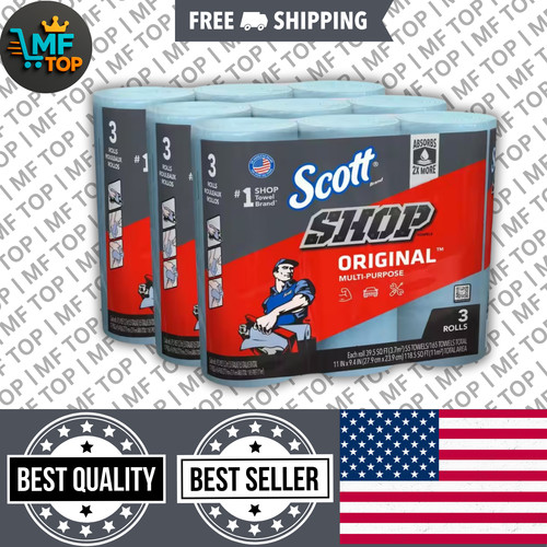 Blue shop towel - towel, wipes