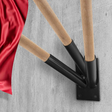 Steel triple flag - triple, holder