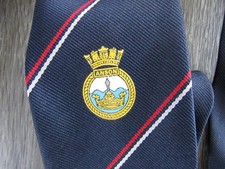 HMS Anson Royal Navy Ship Crest Motif Tie by Maddocks & Dick