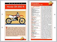 Honda CR 250 R - Models - Mega Bikes Hachette Card