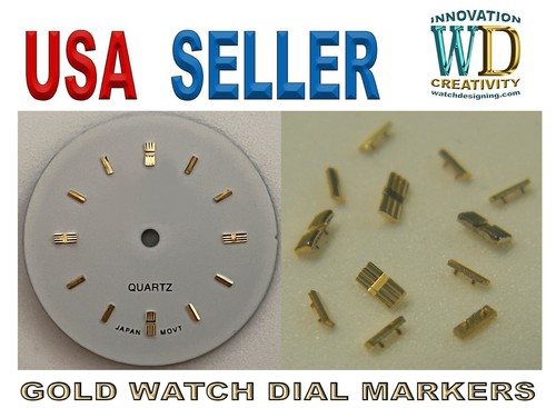 Watch dial hour gold - watch, markers