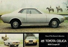 Toyota Celica 1600 ST 1973 UK Market Single Sheet Sales Brochure