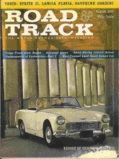 Road & Track 1961 Aug austin healey lancia renault race