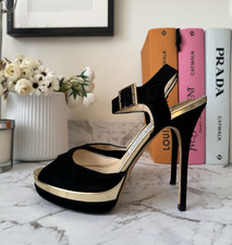 Black Suede Platform Sandals