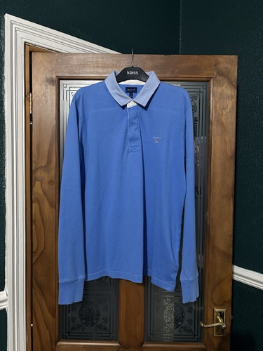 Gant blue rugby shirt - , large