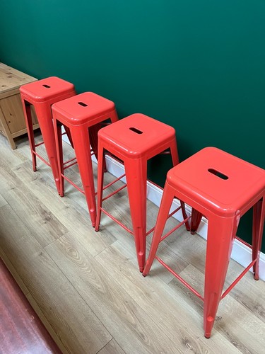 Red tolix style - style, bar