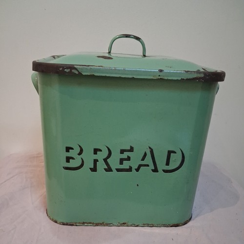 Vintage green enamel - green,
