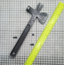 Vintage Multi Tool Hammer Nail Puller Wood Workers Crate Opening 306? Cast Steel