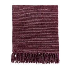 Morris & Co Seasons by May Aubergine 150x200cm Woven Throw 