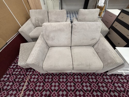 Dfs beige cord - sofa, set