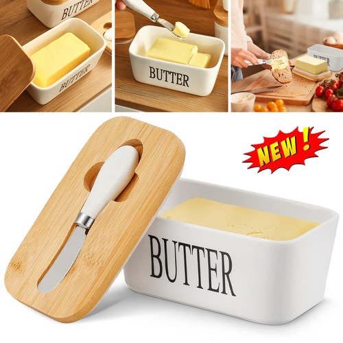 Porcelain butter dish - butter,