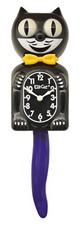 Black Kit-Cat Klock  Yellow