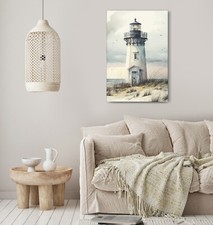 Lighthouse Print Picture Canvas Wall Art Living Room Framed Decoration