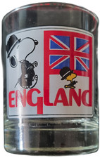 Snoopy friends england glass - friends,